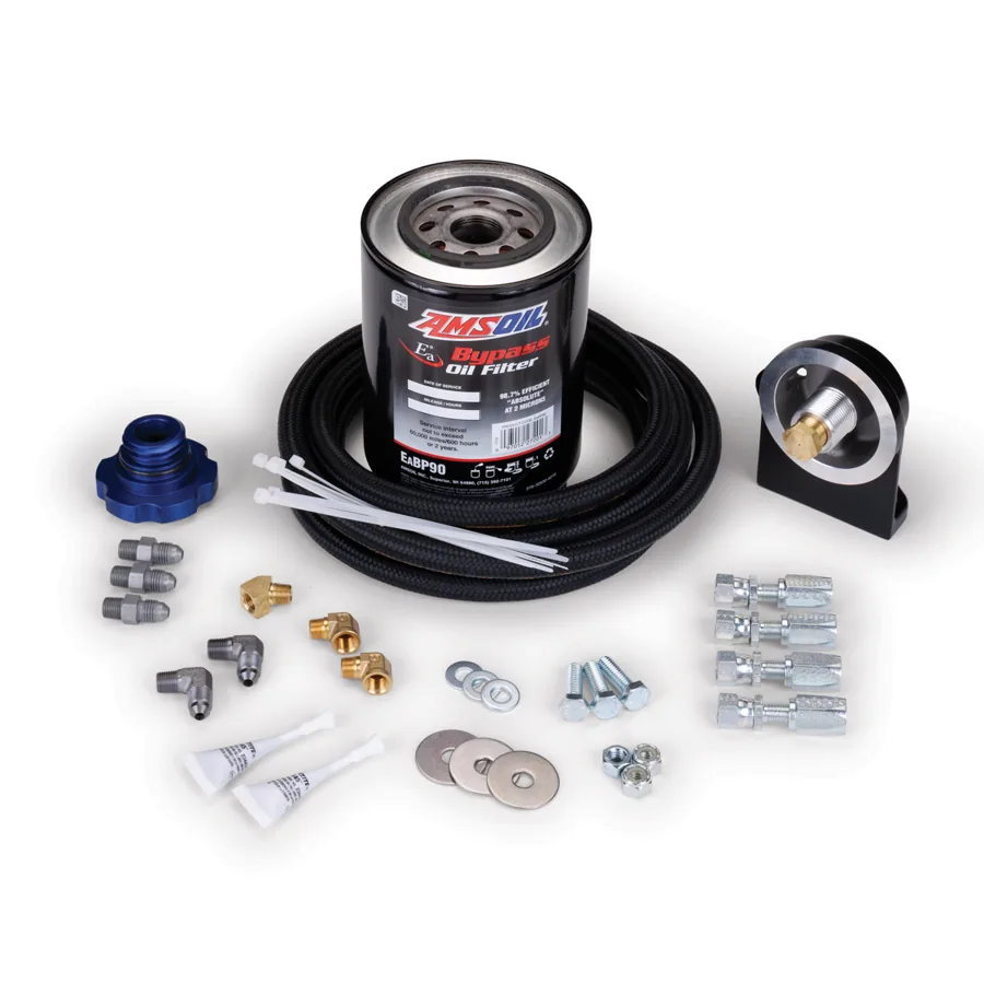 AMSOIL BMK34 Cummins 5.0 5.9 and 6.7L single-remote bypass oil filter system